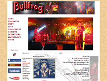 Tablet Screenshot of bullfrogband.it